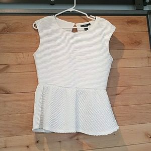 Forever 21 White Peplum top